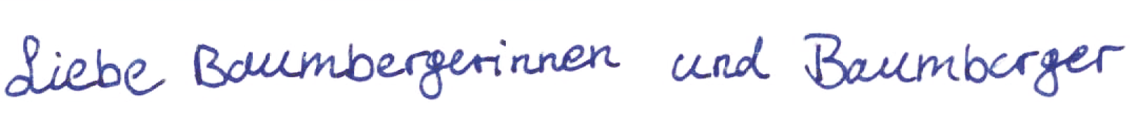 Liebe Baumbergerinnen und Baumberger